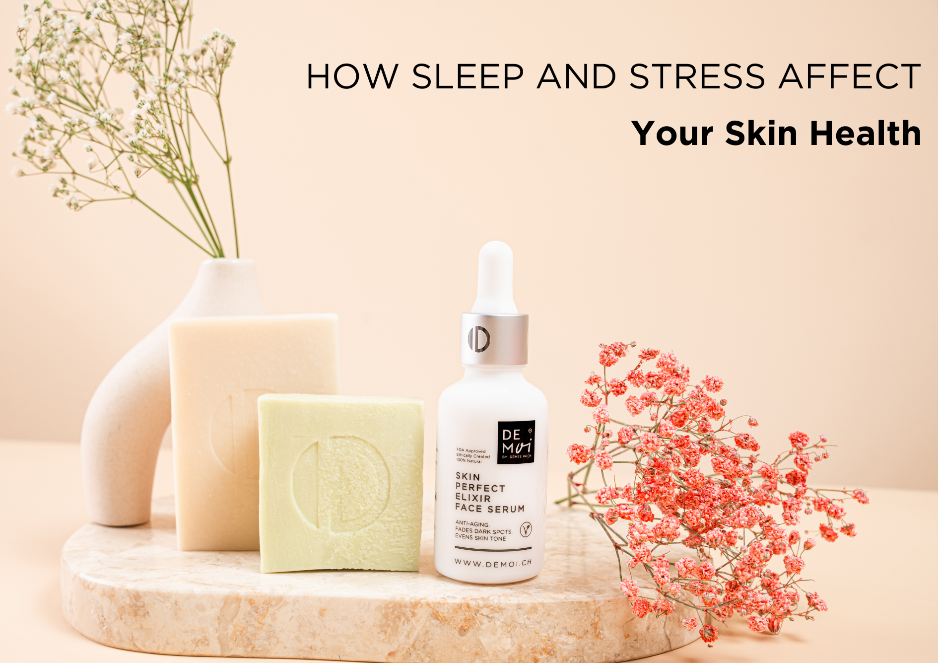 DE MOI natural skincare product for stress-related skin issues