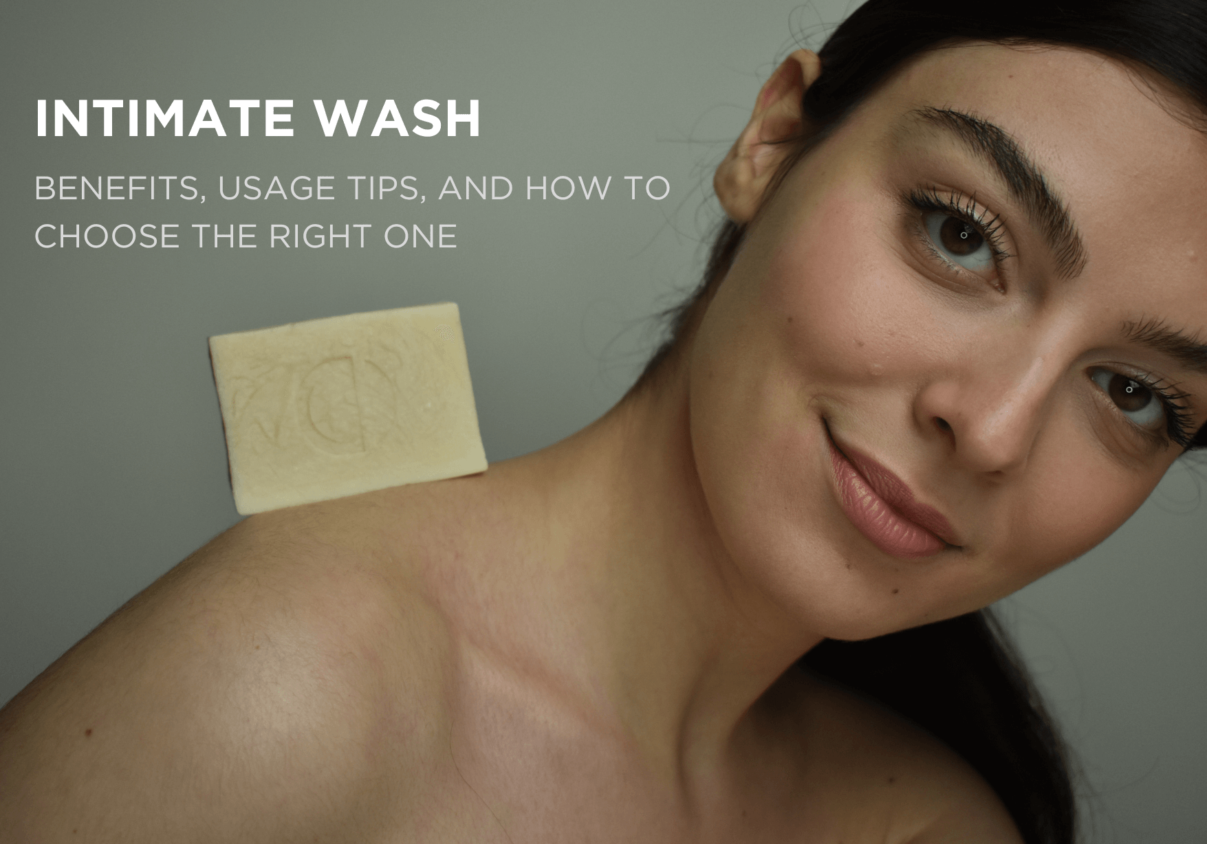 woman using intimate wash for daily hygiene