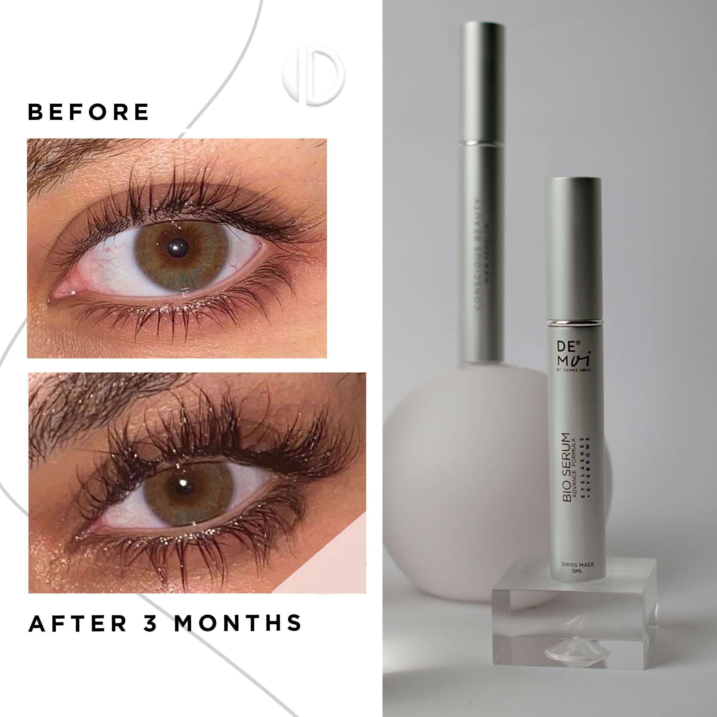DE MOI Bio Serum 2 In 1: Eyelashes + Eyebrows – DE MOI By Demee Koch