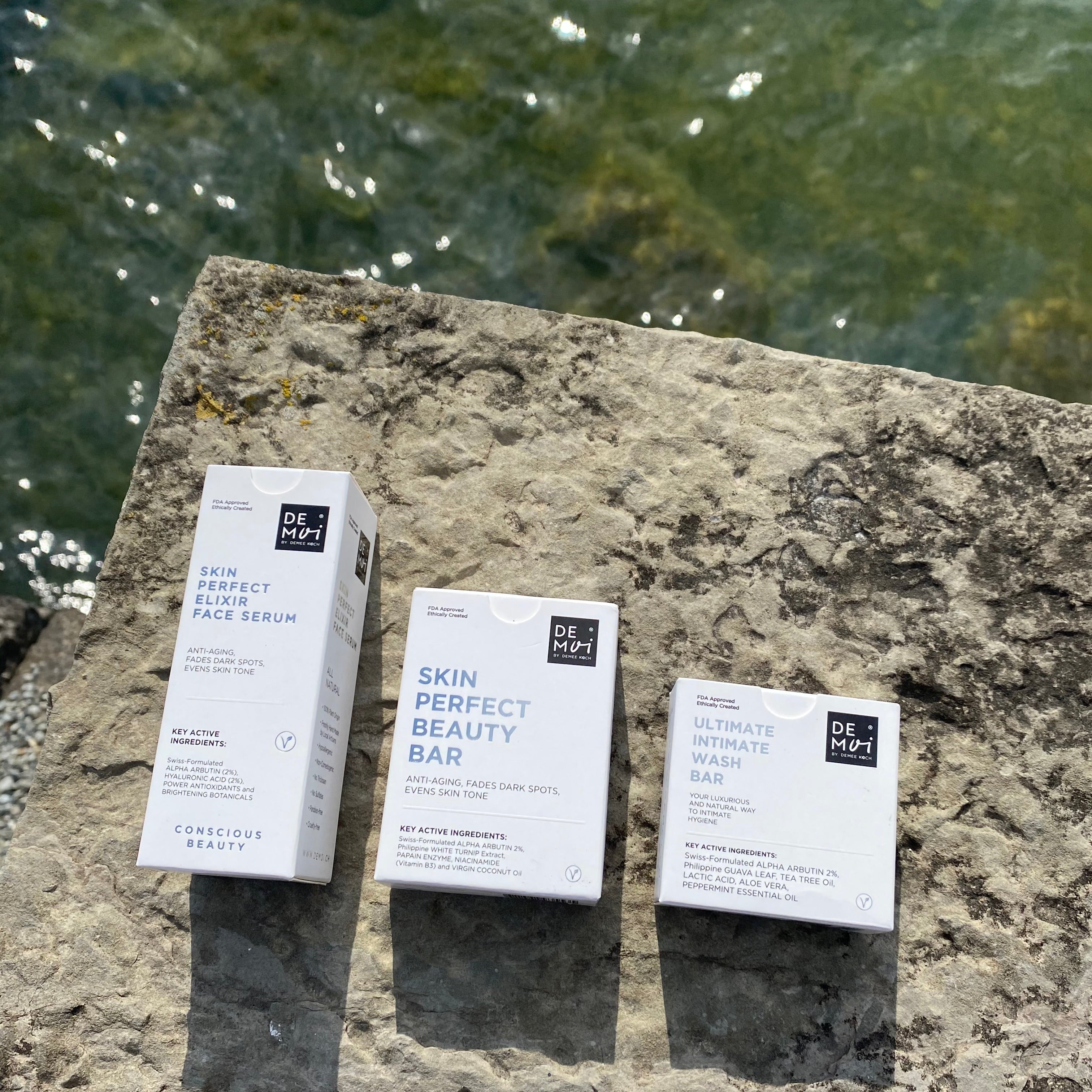 All Natural Skin Care Set: Face Serum, Beauty Bar, Intimate Bar